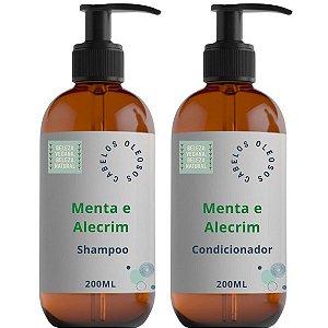 Shampoo e Condicionador Liquido - Menta e Alecrim