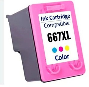 CARTUCHO DE TINTA HP 667XL COLOR 14 ml | DESKJET INK ADVANTAGE 2776 | COMPATIVEL