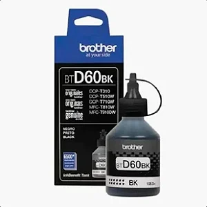Tinta Brother BT-D60 Preto | DCP-T520W DCP-T720DW HL-T4000DW MFC-T4500DW | 108ml