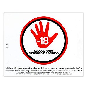 Placa Proibido Venda Bebidas Alcoolicas Menore 18 Anos 20x30