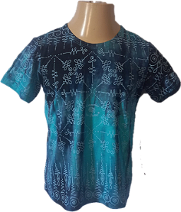 Camiseta Infantil Tie-Dye Padrão Unalome