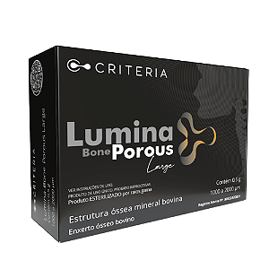 Enxerto Ósseo LUMINA-BONE POROUS LARGE (Grânulos 1,0g - 3,5cc) - CRITÉRIA