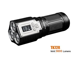 Lanterna Tática Fenix TK72R Preta - 9000 Lúmens