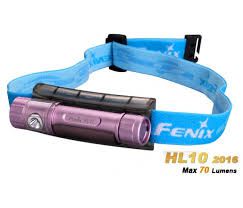 Lanterna para Cabeça Fenix HL10 Lilás - 70 Lúmens