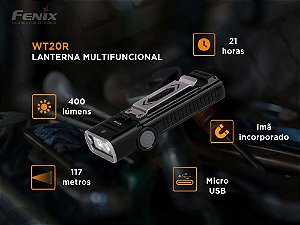 Lanterna Fenix WT20R - 400 Lumens