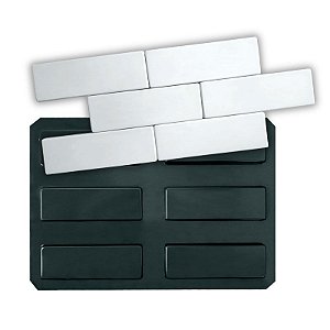 103 - Forma Brick's Liso - 6 peças 21 x 7 cm