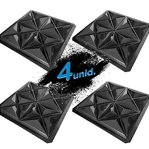 KIT 4 formas BLACK 80 - ABS 2mm Gesso/Cimento - Mini Culinans - 40 x 40 cm