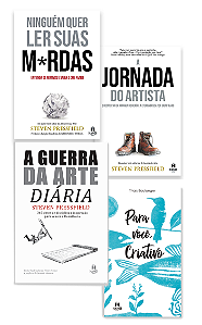 COMBO ARTESÃO: NINGUÉM QUER LER SUAS M*RDAS + A JORNADA DO ARTISTA + A GUERRA DA ARTE DIÁRIA - Steven Pressfield + PARA VOCÊ, CRIATIVO - Thais Boulanger
