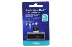 Cartão Micro SDHC Inova -16GB com adaptador CARD-8572