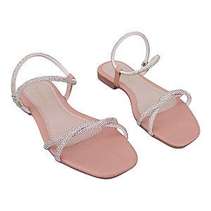 Rasteirinha de Strass Ajuste no Calcanha