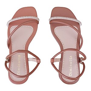 Rasteirinha Diminutta Com Strass Delicada