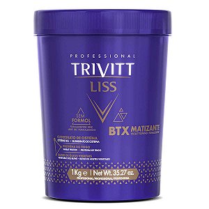 Btx Matizante Trivitt Liss  Sem Formol 1kg Sem Parabenos- Itallian Hairtech