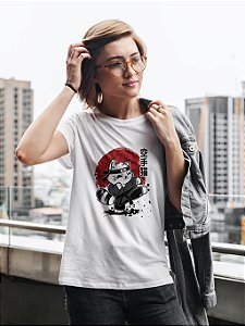 Camisetas Tshirt Camisão -  Gato Kung Fu Carateca Poliéster Camisa Branca Casual - Academia ou Dia Dia