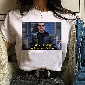 Camisetas Tshirt Camisão -  Brooklyn 99 Charles Boyle Aesthetic Poliéster - Academia ou Dia Dia