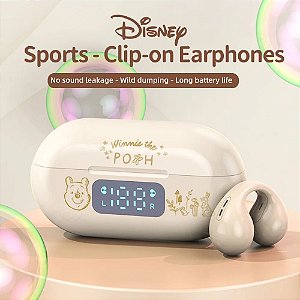 Fone Sem Fio Clipe Disney H11 Bluetooth 5.3 Condução Óssea