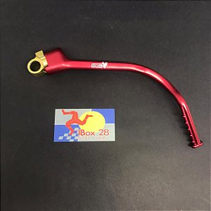 PEDAL DE PARTIDA HONDA CRF450R 2012 A 2016 VERMELHO RD