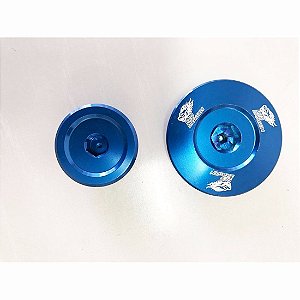 KIT TAMPA GERADOR YAMAHA WRF250/450 YZF450 AZUL RED
