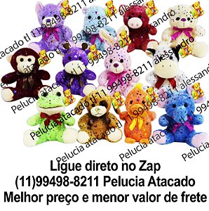 Animais de pelúcia sortidos para grua fizzy cod 2733 com 84 unidades