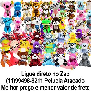 Animais de pelúcia sortidos para grua com 80 unidades Mix6