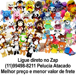 Animais de pelúcia sortidos para grua com 80 unidades Mix9