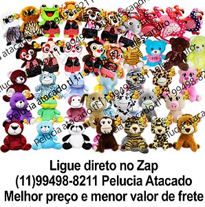 Animais de pelúcia sortidos para grua com 80 unidades Mix10