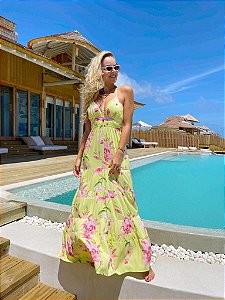 Vestido Longo Floral Morina