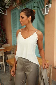 Regata com detalhe em guipire Lily belle