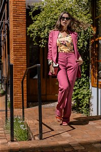 Blusa Estampada Amarela Eva bella Ana Paula