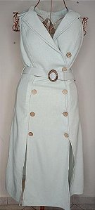 Vestido com gola Karmani