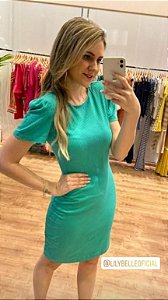 Vestido manga bufante Lily Belle