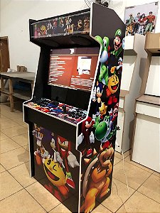 Arcade Fliperama Multijogos 32 polegadas Slim - Tema diversos