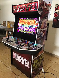 Arcade fliperama Multijogos 32 polegadas - 4 player -Tema Marvel