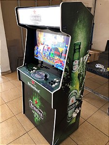 Arcade Fliperama Multijogos 32 Polegadas Slim - Heineken