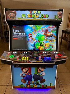 Arcade Premium Fliperama 32 Polegadas 4 Players - Super Mario