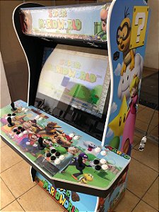 Arcade Fliperama Multijogos 32 polegadas - 4 players - Tema Super Mario