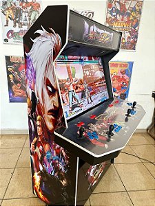 Arcade Fliperama Multijogos 42 polegadas - 4 players - Tema Ultra Street Fighter