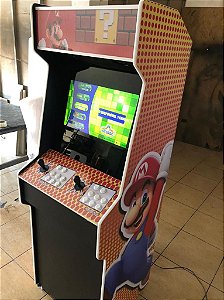 Arcade Multijogos Modelo Slim 22p - Tema Mario