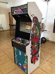Arcade Multijogos Modelo Slim 22p - Tema Centipede