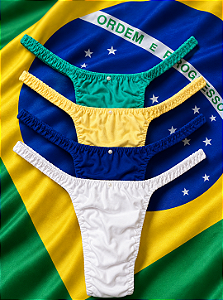 Calcinhas Lolitas Fitness - Kit Brasil com 4 unidades - Ed Limitada