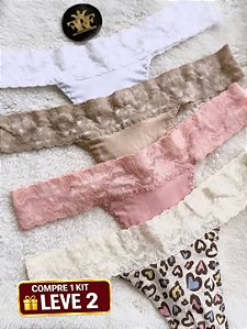 Calcinhhas Lolitas Glam - Kit Barbie Chic - Ed Limitada
