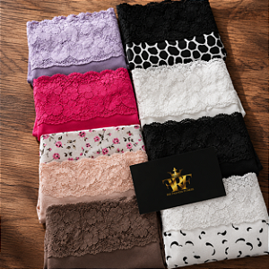 Calcinhas Lolitas Glam - Kit com 8 Unidades - (*CORES E ESTAMPAS SORTIDAS E ALEATÓRIAS)