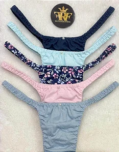 Calcinhas Lolitas Fitness - Garden - Kits com 5 ou 10 unidades