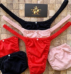 Calcinhas Lolitas Fitness - Trio La Casa de Papel - Ed Limitada Rio Fashion Fitness
