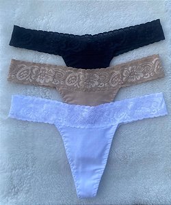 Calcinhas Lolitas Glam - Trio Chic - ED LIMITADA