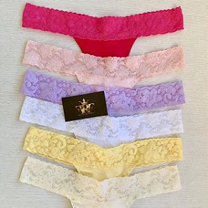 Calcinhas Lolitas Glam - Kit com 24 Unidades (*CORES E ESTAMPAS SORTIDAS E ALEATÓRIAS)