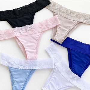 Kit com 48 Calcinhas Lolitas Lady (*CORES E ESTAMPAS SORTIDAS E ALEATÓRIAS)