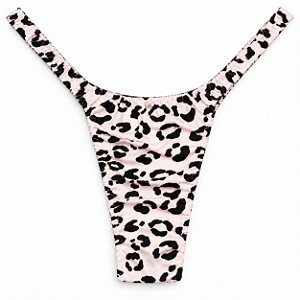 Calcinha Lolita Fitness - Animal Print Baby Pink