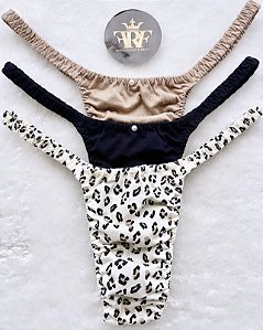 Calcinhas Lolitas Fitness - Trio Animal Print