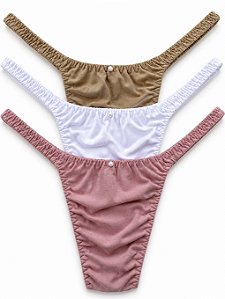 Calcinhas Lolitas Fitness - Trio Paris - Ed Limitada