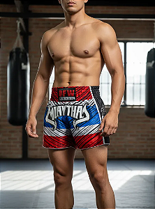 Short Muay Thai Calção Unissex Premium - Tailandês